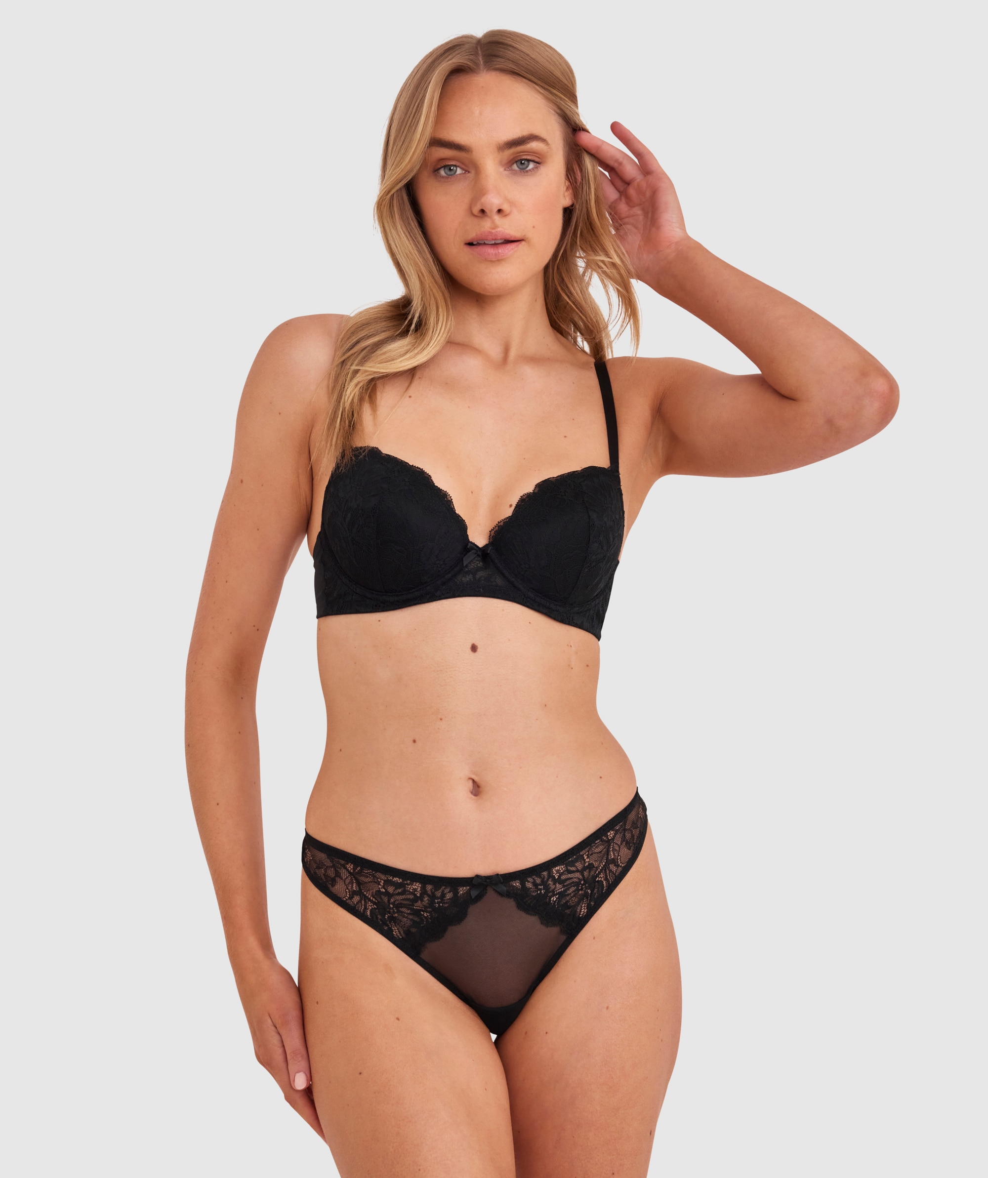 Bras N Things Sally Push Up Bra Black