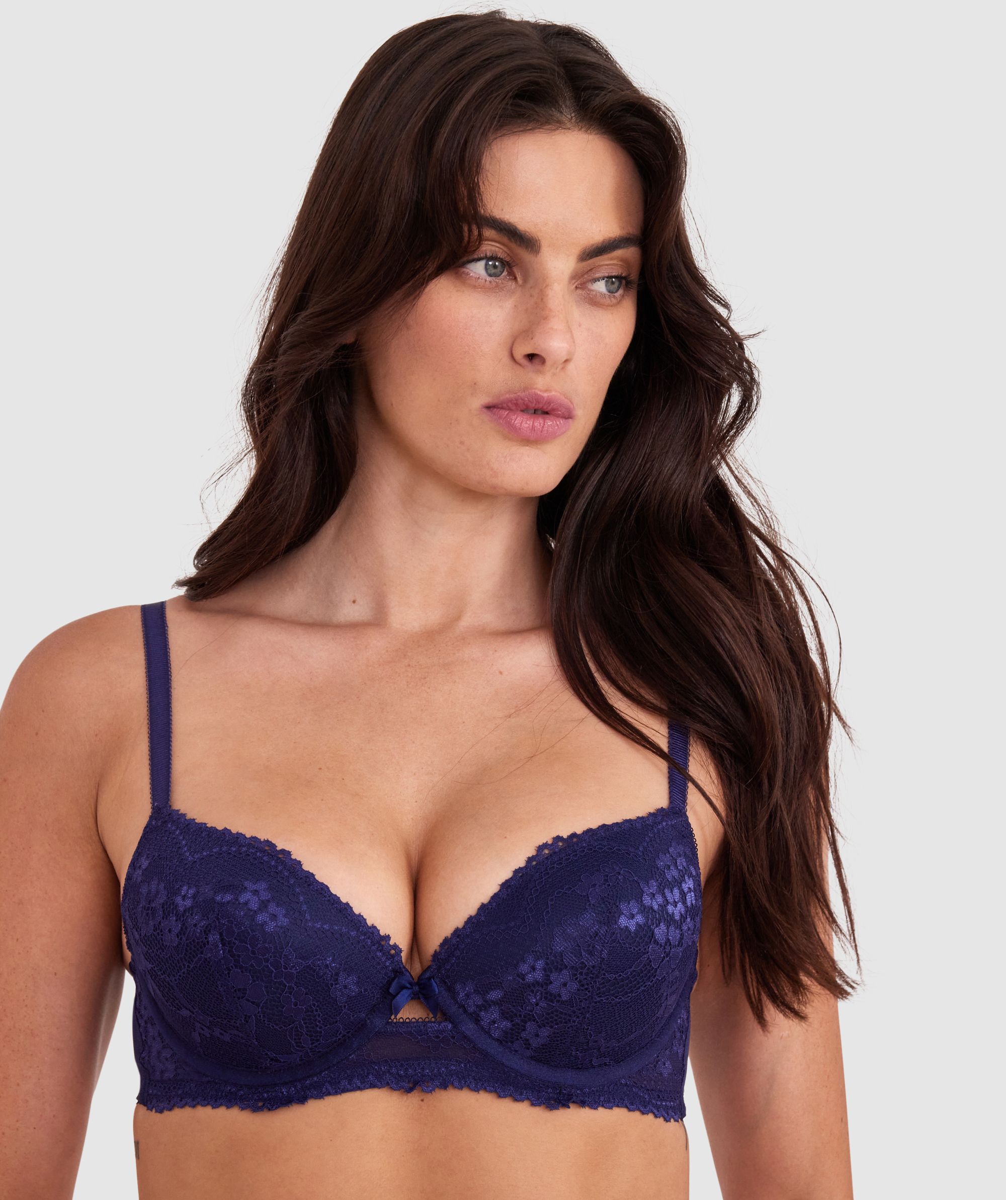 Bras N Things Hattie Push Up Bra Navy