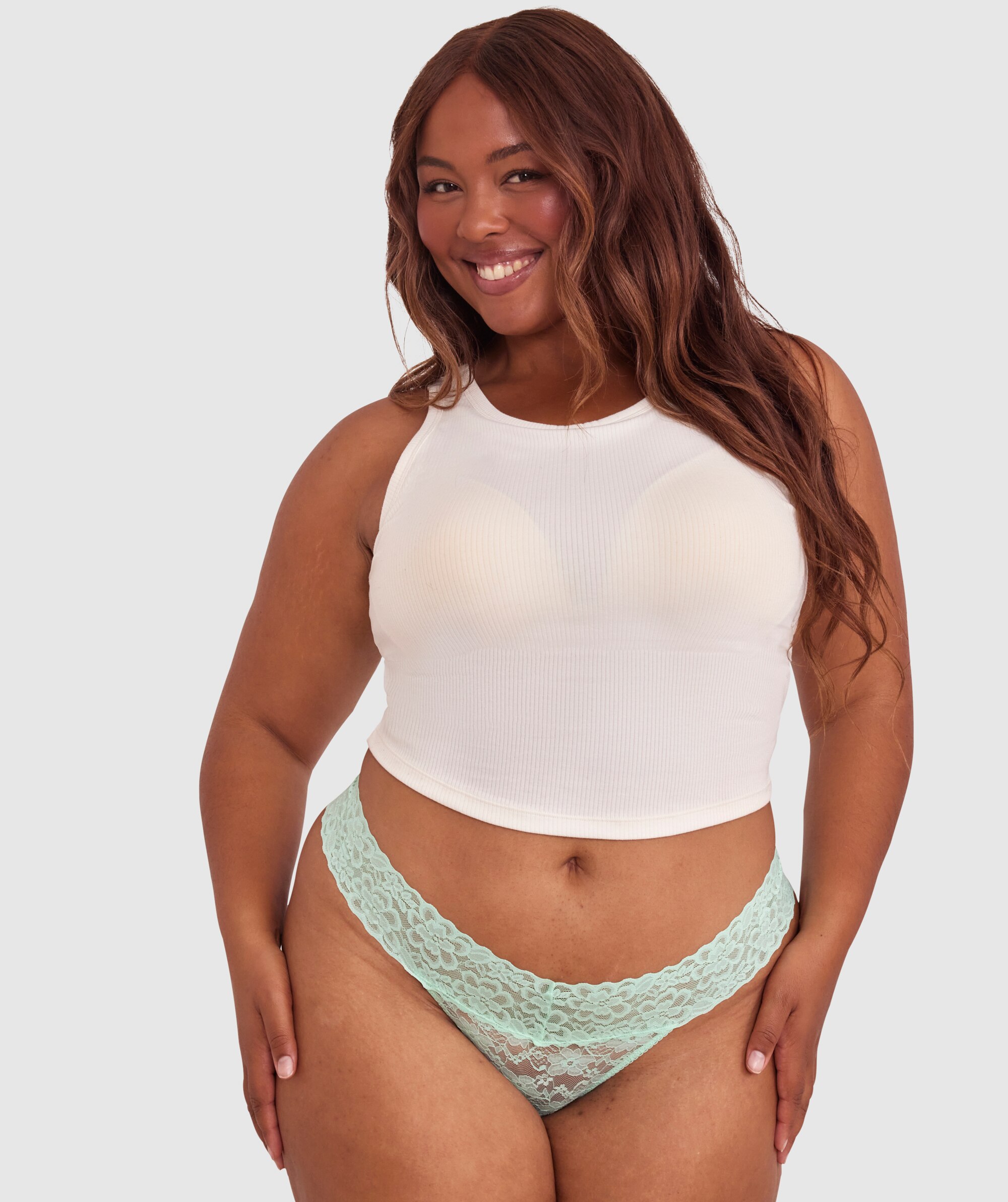 Bras N Things Tia Full Cup Plunge Bra - Mint Green