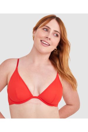 Made for Mesh Underwire Bra- Red