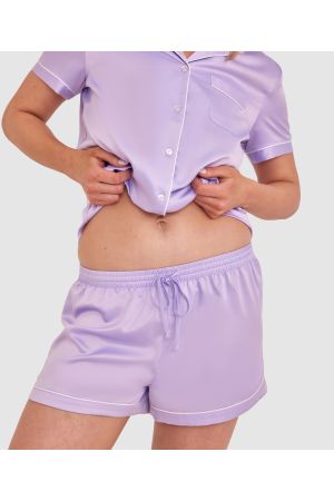 Liquid Satin Short - Purple