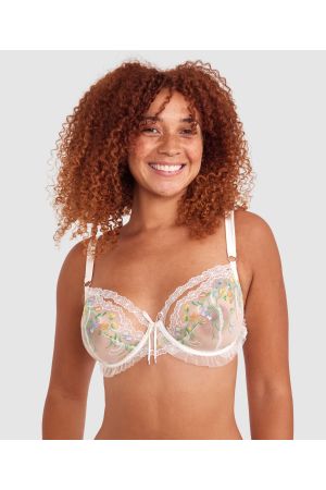 Enchanted Moonlight in Vermont Underwire Bra - Ivory/Multicolour