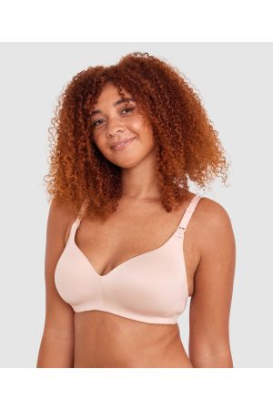 Body Bliss Full Cup Maternity Wirefree Bra - Blush Pink