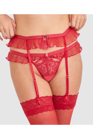 Night Games Deja Vu Suspender - Red