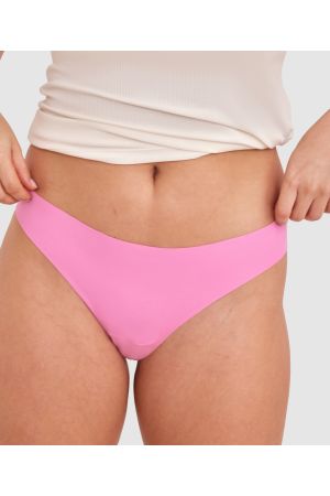 Smooth Comfort Cotton G String - Pink