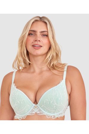 Leora Push Up Bra - Mint Green