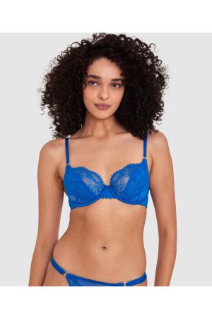 Sexy Basics Lace Underwire Bra - Navy