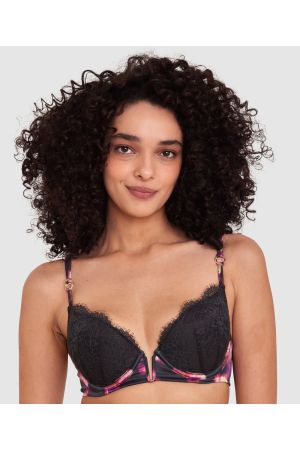 Alessia Push Up Bra - Floral Print