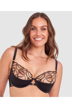 Vamp Heatwave Push Up Bra - Black