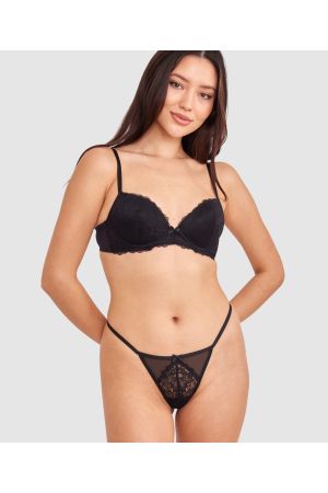 Dana Push Up Bra - Black