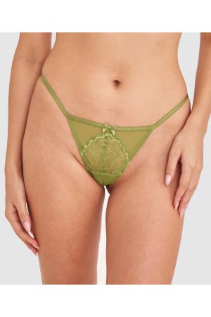 Dana High Leg String - Khaki