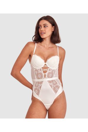 Floriane Push Up Bodysuit - Ivory