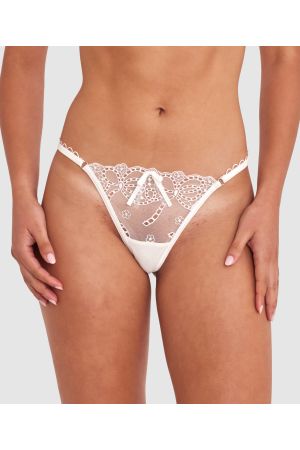 Enchanted Ode To Love High Leg String - Ivory