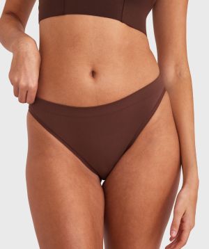 Base Layers Bikini Knicker - Dark Brown