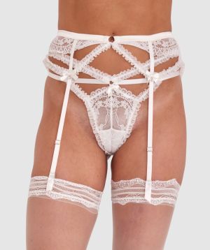 Night Games Forever Yours Suspender - Ivory