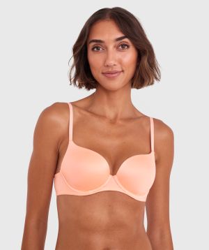 Body Bliss Contour Plunge Bra - Light Coral