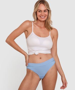 Smooth Luxe Brazilian Knicker - Blue