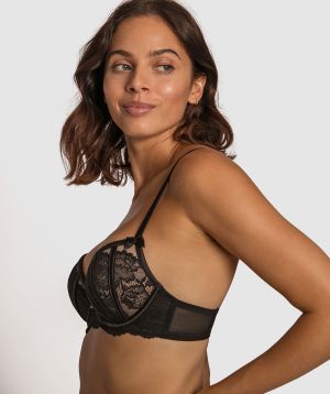 Bethany Push Up Bra - Black