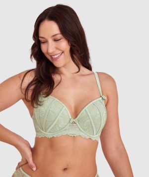 Bethany Push Up Bra - Olive