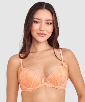 Bethany Push Up Bra - Light Coral