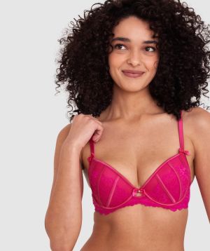 Bethany Push Up Bra - Dark Pink