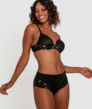 Planet Bliss Lace Full Cup Bra - Black