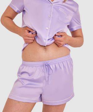 Liquid Satin Short - Purple