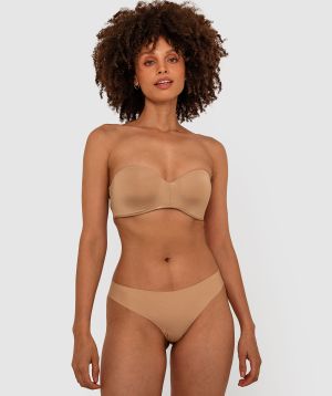 Inner Essence Strapless Wirefree Connie Bra - Nude 2