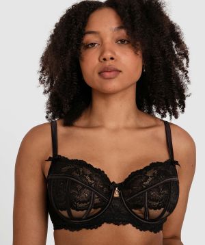 Bethany Full Cup Balconette Bra - Black