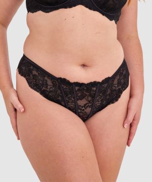 Kaylee Brazilian Knicker - Black