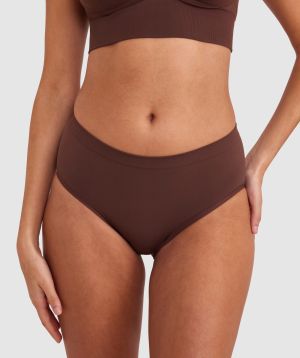 Base Layers Hipster Brief - Dark Brown