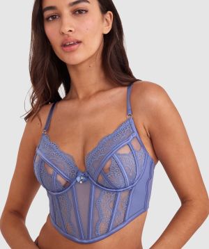 Bryanna Underwire Corset - Blue