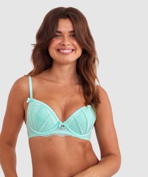 Bryanna Push Up Bra - Light Green