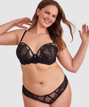 Bryanna Brazilian Knicker - Black