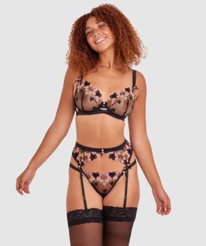 Enchanted Lovestruck Suspender - Black