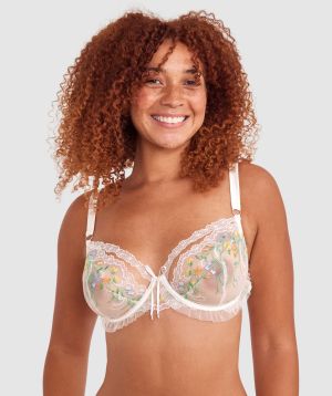 Enchanted Moonlight in Vermont Underwire Bra - Ivory/Multicolour