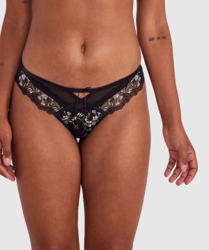 Enchanted Moonlight In Vermont Brazilian Knicker - Black