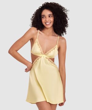 Night Games Summer Crush Slip - Light Yellow