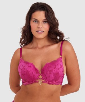 Annalise Contour Plunge Bra - Rose