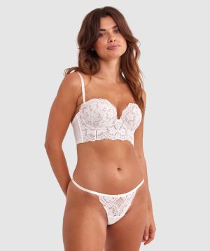 Aurelia Strapless Push Up Bra - Ivory