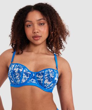 Blue Tropics Underwire Bra - Print Tropical