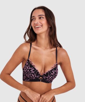 Demi Push Up Bra - Black