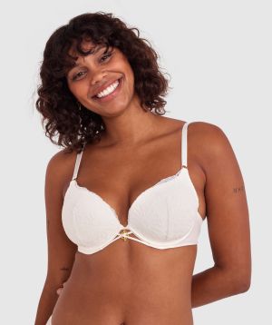 Floriane Contour Plunge Bra - Ivory