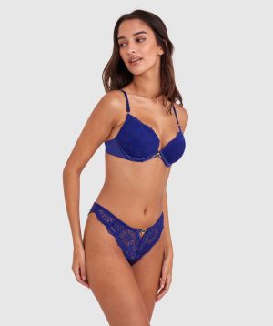 Floriane Contour Plunge Bra - Navy