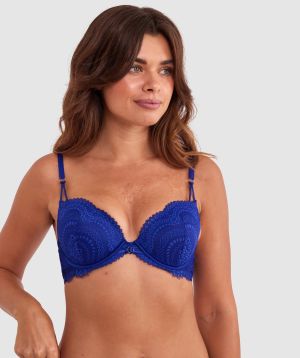 Janine Push Up Bra - Navy