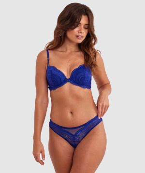 Janine Brazilian Knicker - Navy