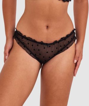 Stolen Hearts G String - Black