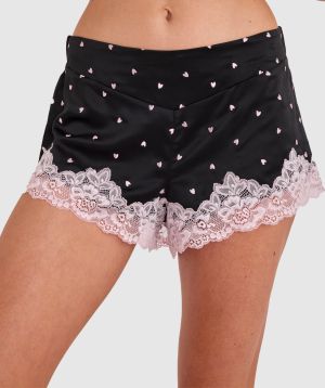 Angelica Hearts Short - Black