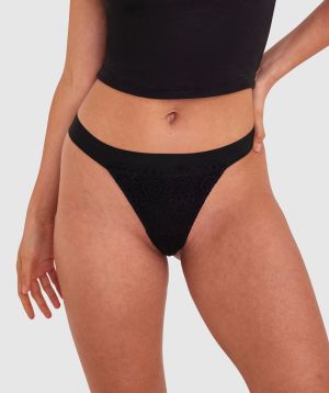 Audrey V String - Black