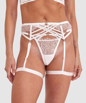 Vamp Disco Forever Suspender - Ivory